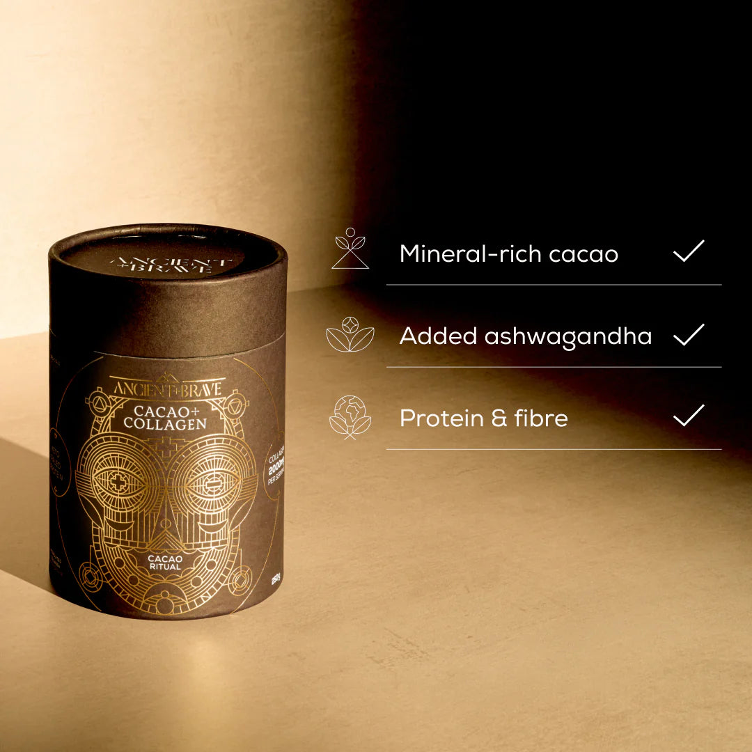 Ancient + Brave Cacao + Collagen 250g