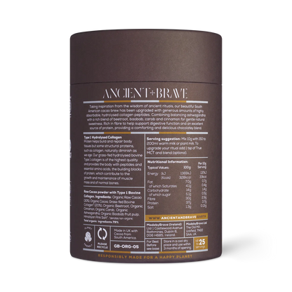 Ancient + Brave Cacao + Collagen 250g